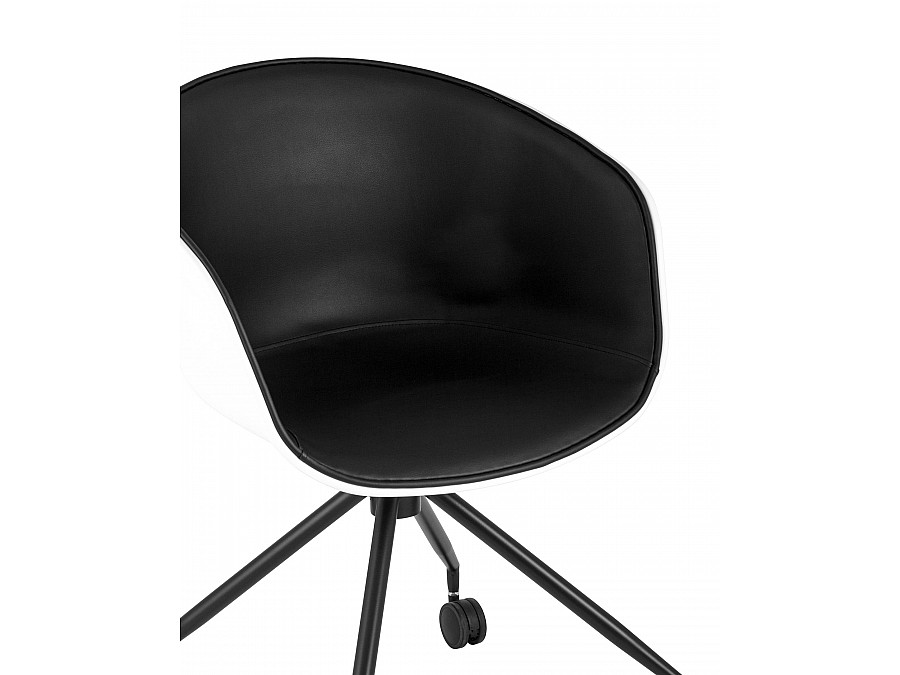 Кресло офисное LIBRA экокожа белый