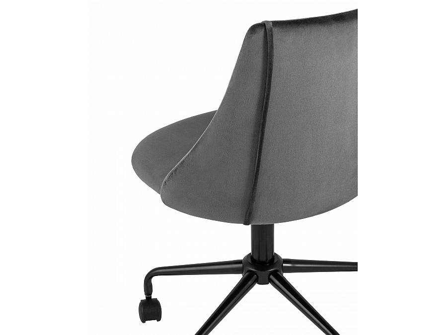 Кресло компьютерное Сиана велюр серый