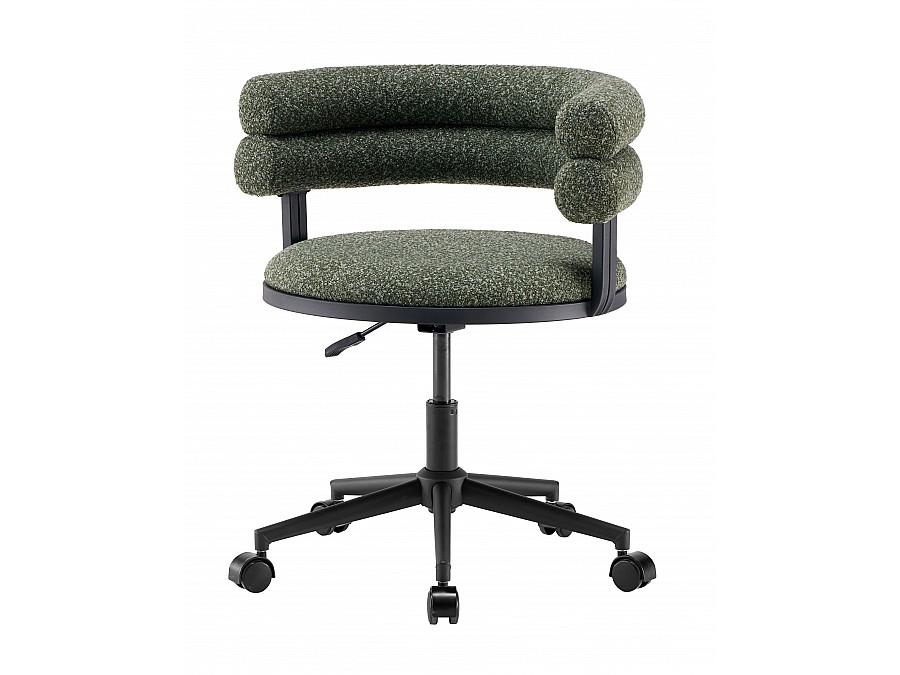 Стул офисный Ponty зелёный чёрные ножки