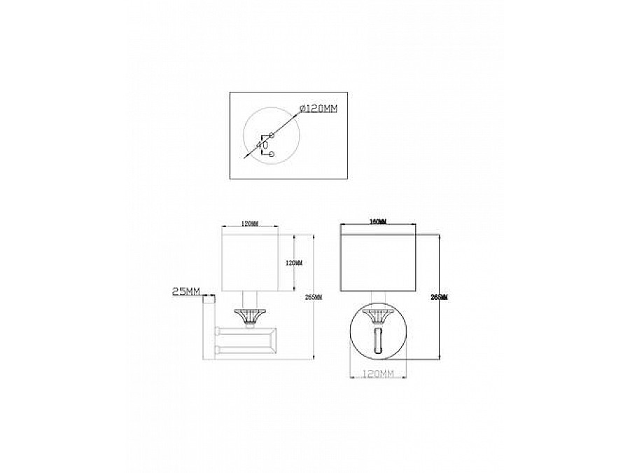 Бра Moderli V2620-1W Katar 1*E14*60W