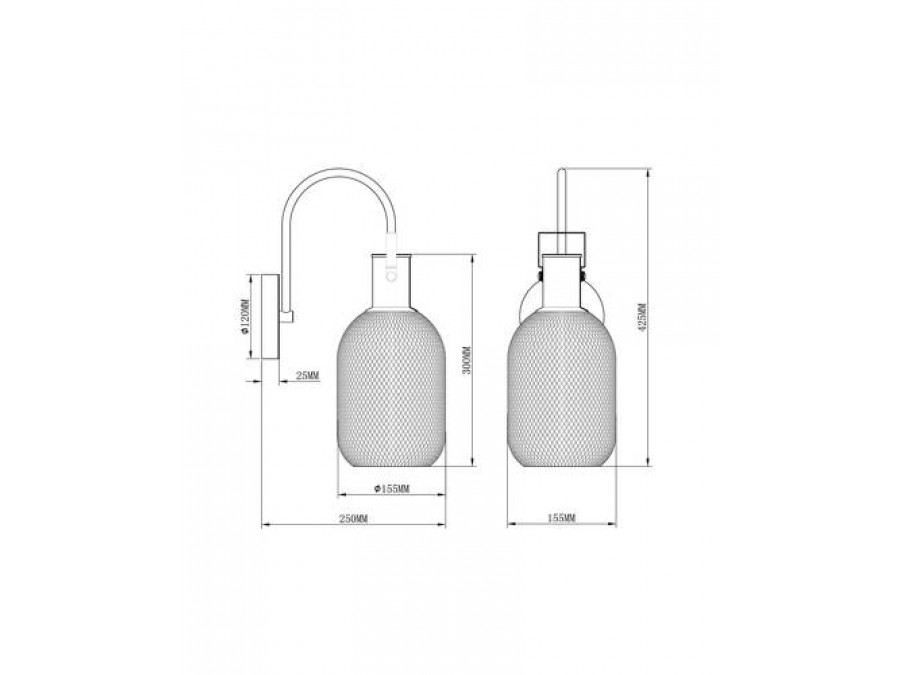 Бра Moderli V2800-1W Adalina 1*GU10*50W