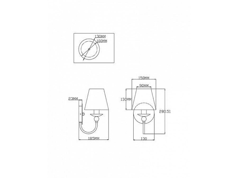Бра Moderli V2610-1W Feels 1*E14*60W