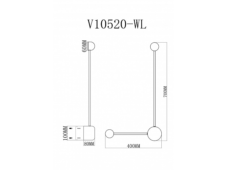 Светильник настенный светодиодный Moderli V10520-WL Provo
