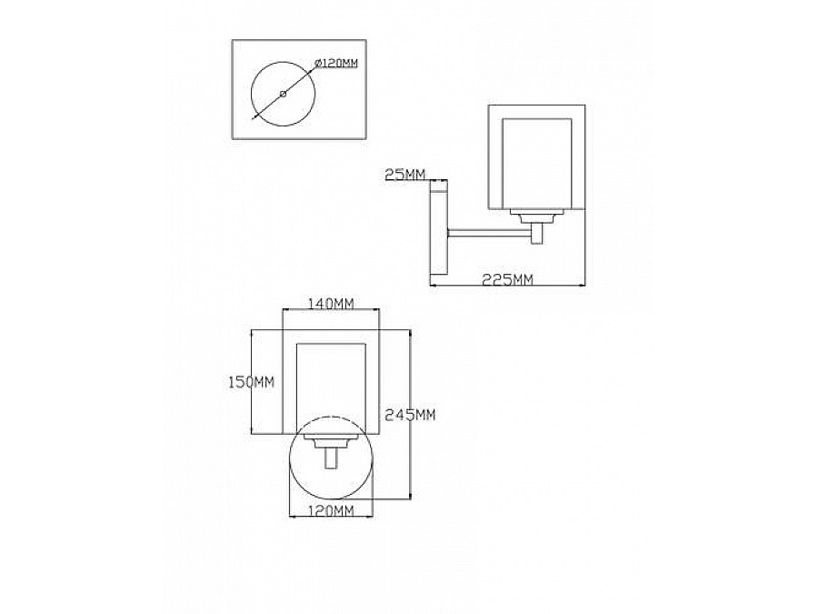 Бра Moderli V2520-1W Maximilian 1*E27*60W