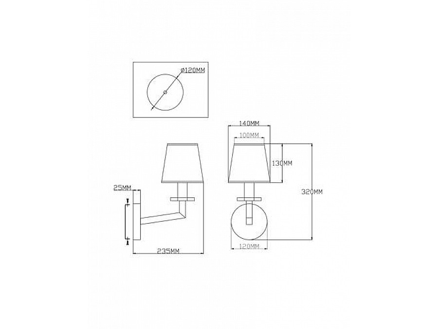 Бра Moderli V2670-1W Anna 1*E14*60W