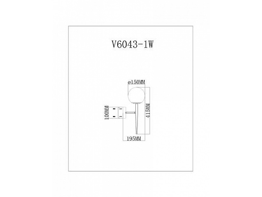 Бра Moderli V6043-1W Scrumbel