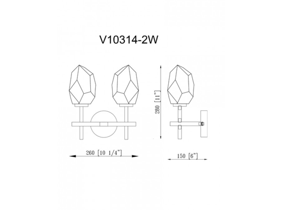 Бра Moderli V10314-2W Catris