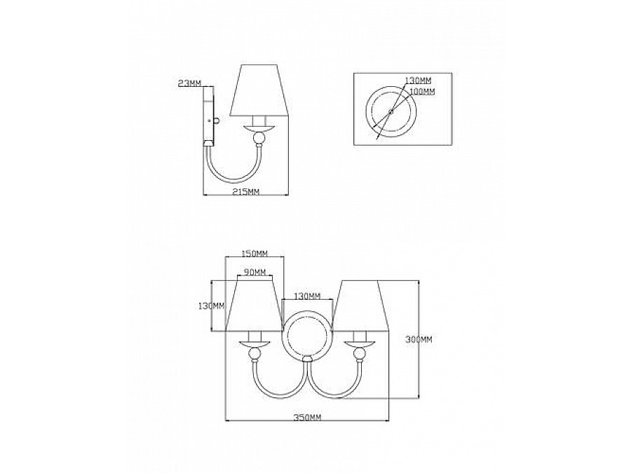 Бра Moderli V2611-2W Feels 2*E14*60W