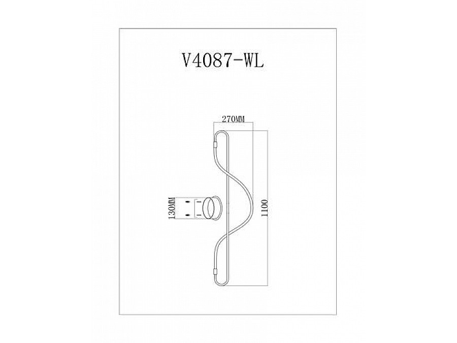 Настенный светодиодный светильник Moderli V4087-WL True