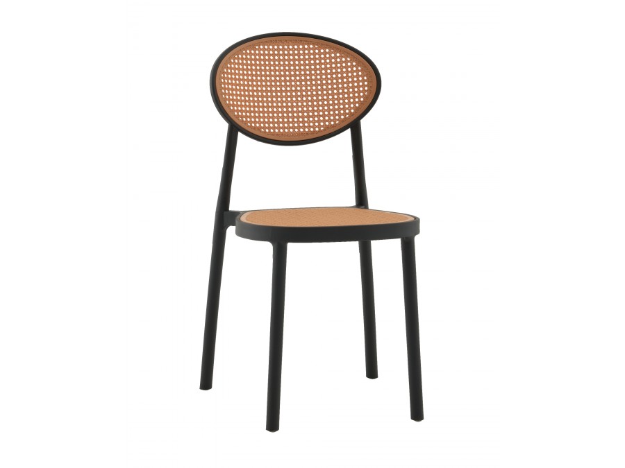 Стул Junie пластиковый чёрный