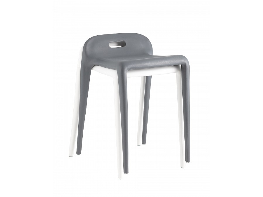 Табурет Sletten пластик белый