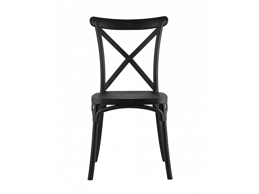 Стул Кроссбэк пластиковый черный
