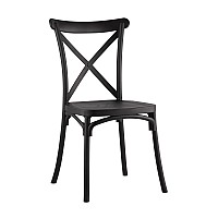 Стул Кроссбэк пластиковый черный