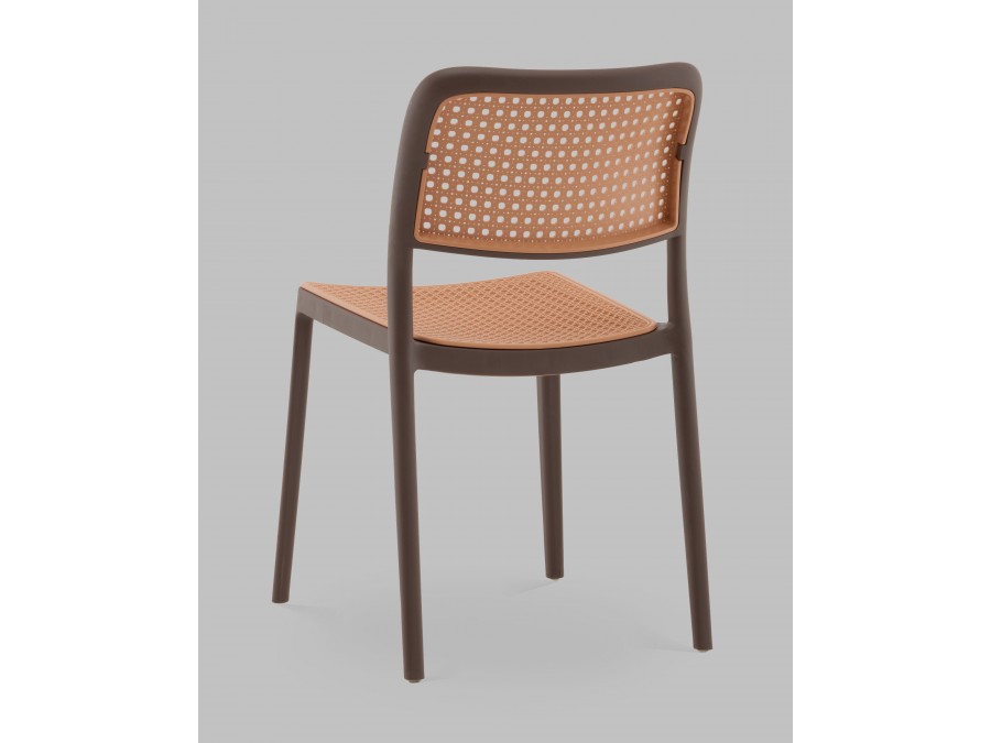 Стул Yona пластиковый коричневый