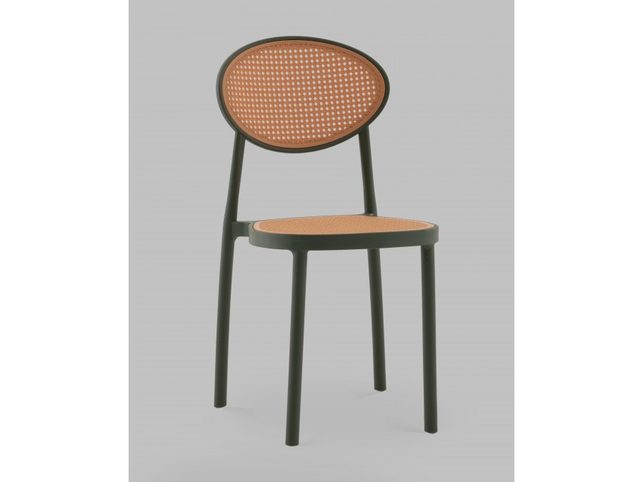 Стул Junie пластиковый зелёный