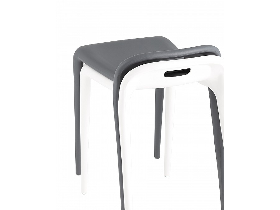 Табурет Sletten пластик белый