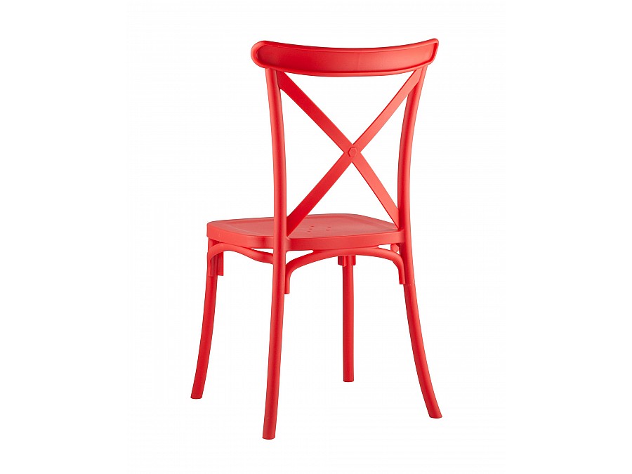 Стул Кроссбэк пластиковый красный