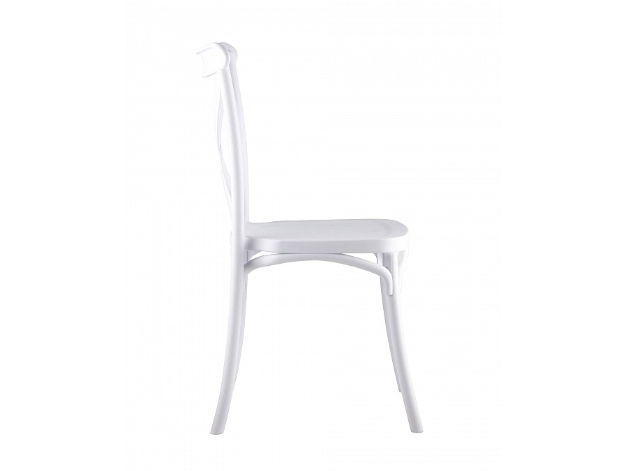 Стул Кроссбэк пластиковый белый