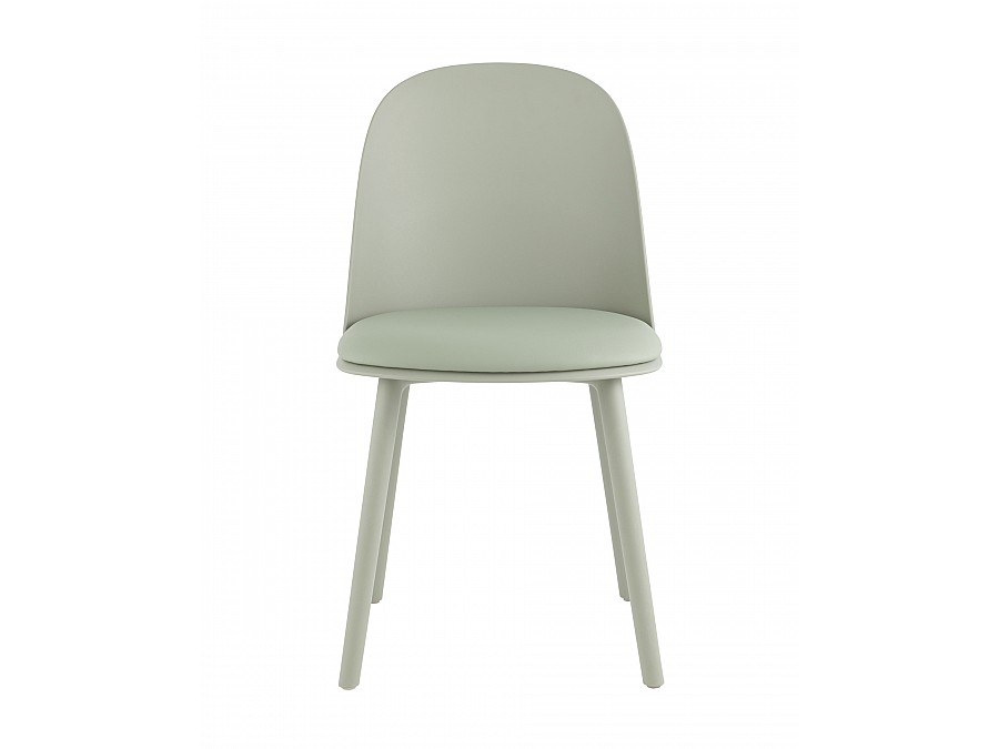 Стул Fog с подушкой пластик серо-зеленый