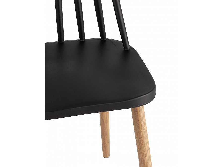 Стул Морган пластиковый черный