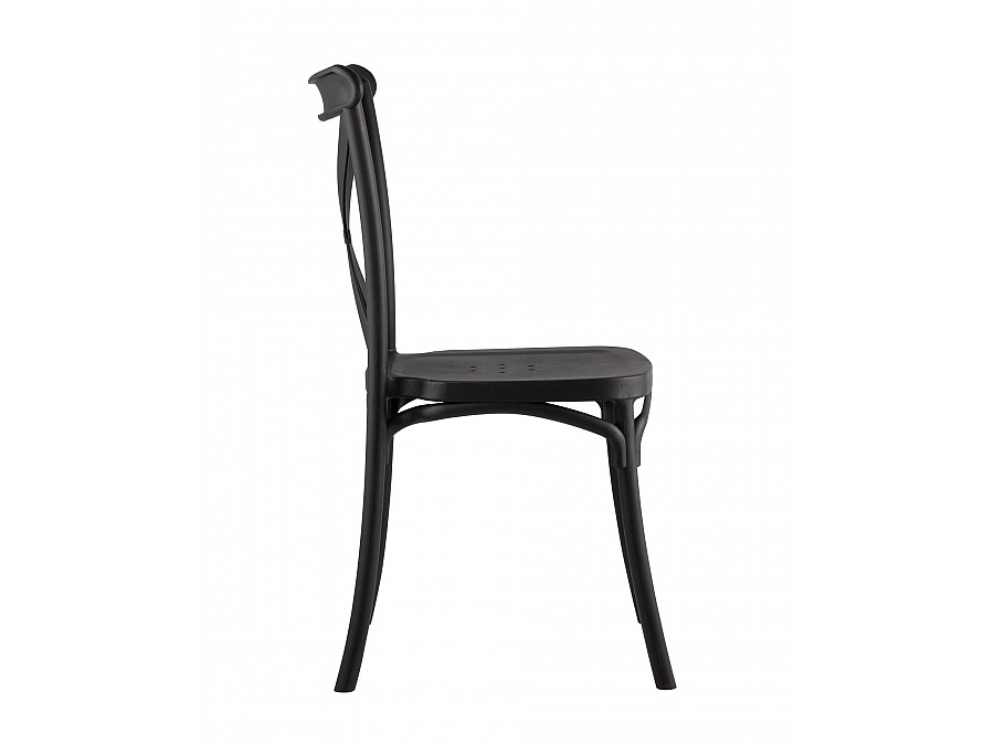 Стул Кроссбэк пластиковый черный