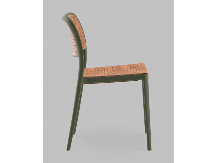 Стул Yona пластиковый зелёный