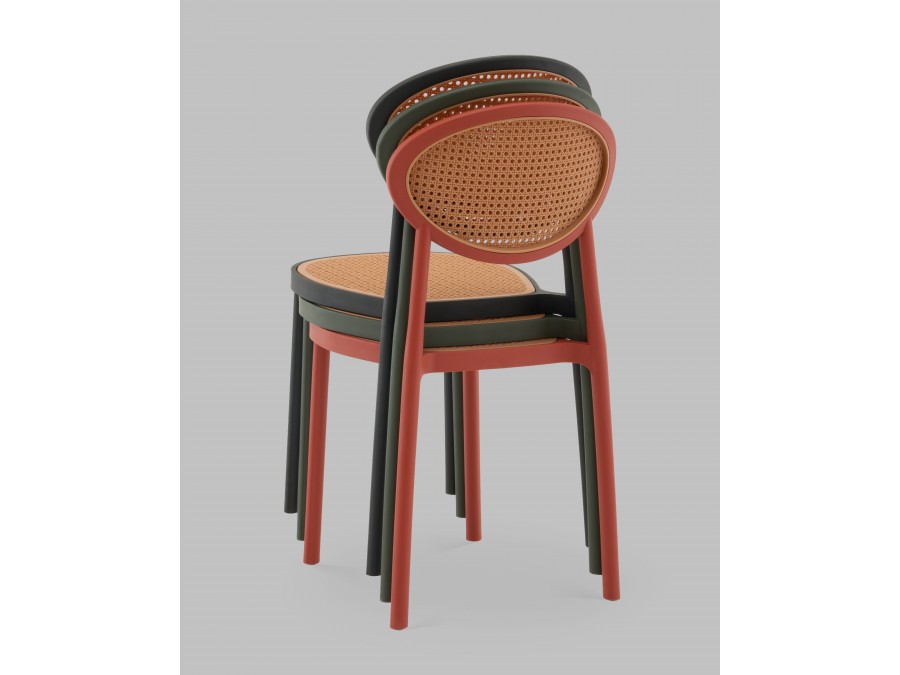 Стул Junie пластиковый зелёный