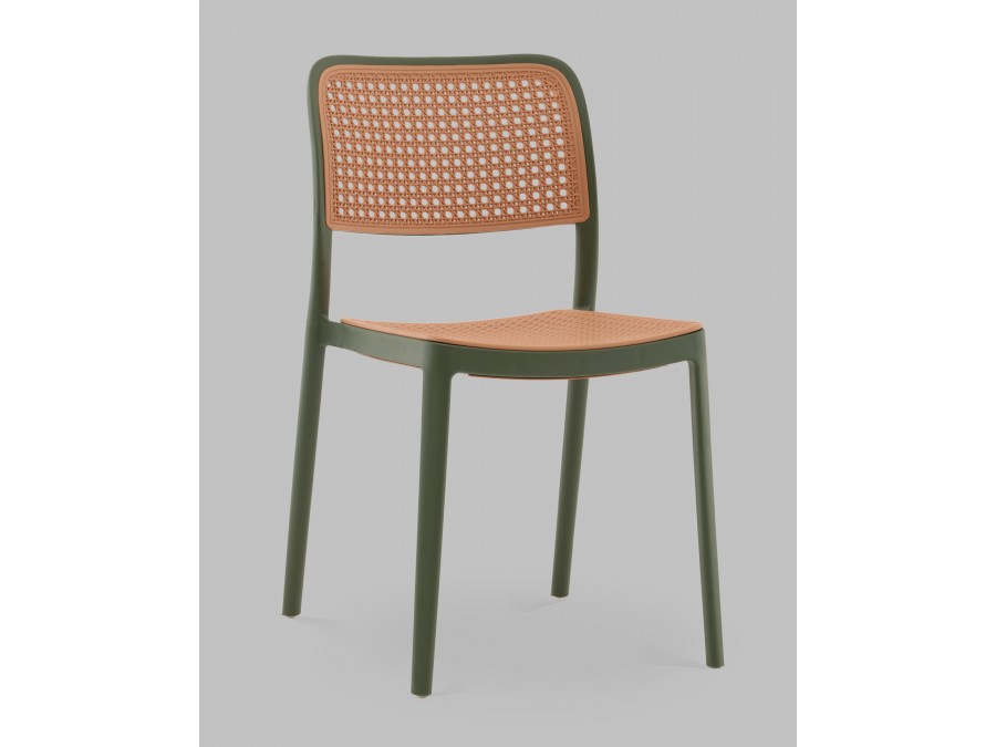 Стул Yona пластиковый зелёный