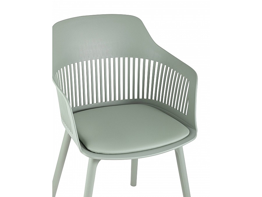 Стул Crocus с подушкой серо-зеленый