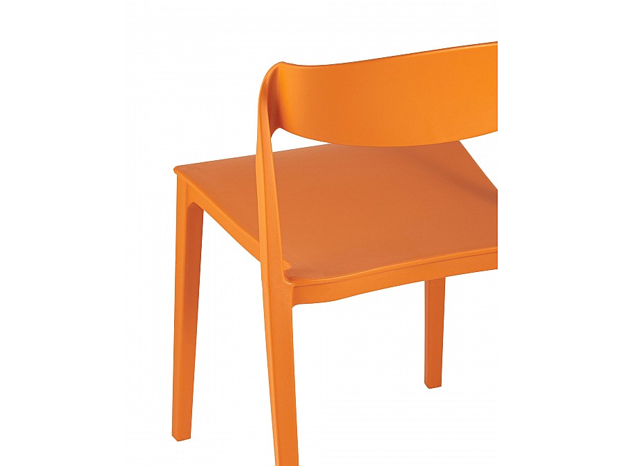 Стул Moris пластик оранжевый