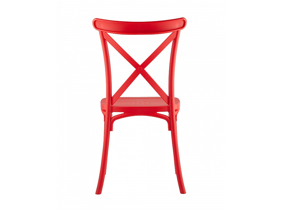 Стул Кроссбэк пластиковый красный