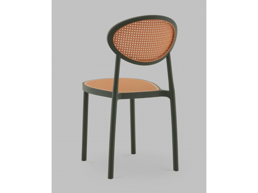 Стул Junie пластиковый зелёный