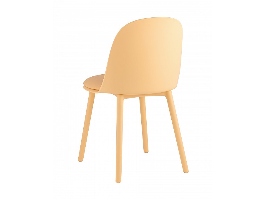 Стул Fog с подушкой пластик желтый