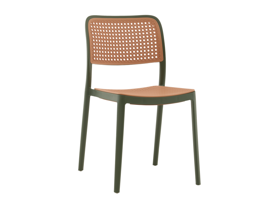 Стул Yona пластиковый зелёный