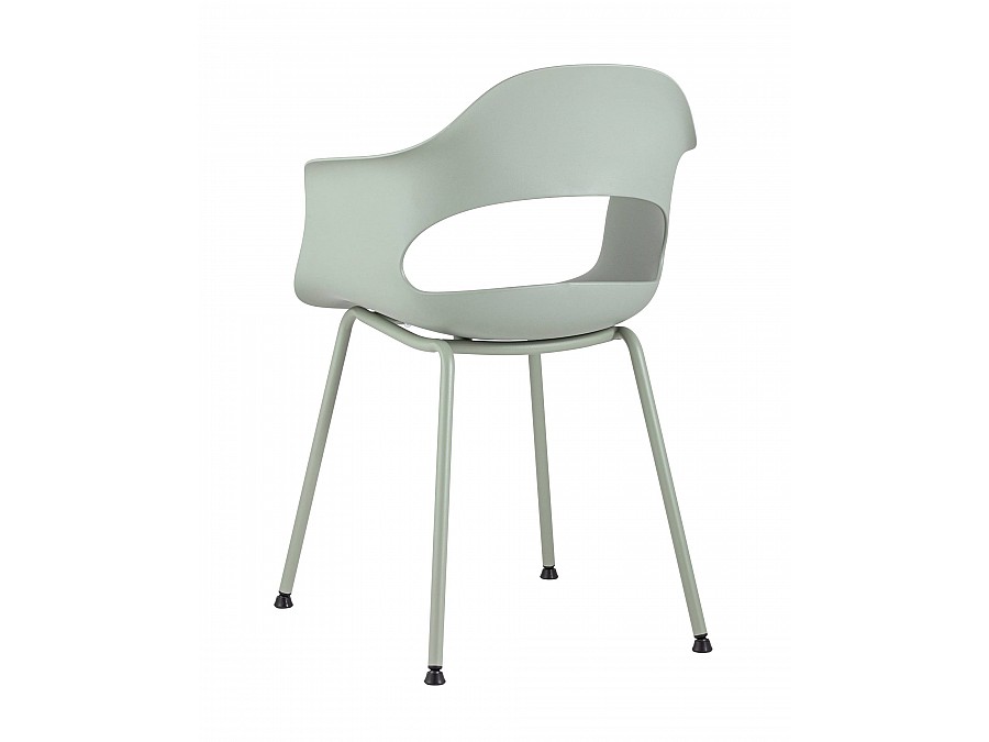 Стул Lady пластик серо-зеленый