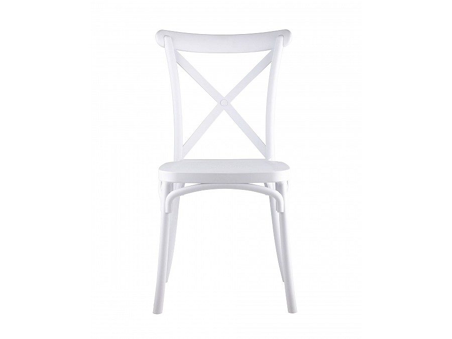 Стул Кроссбэк пластиковый белый