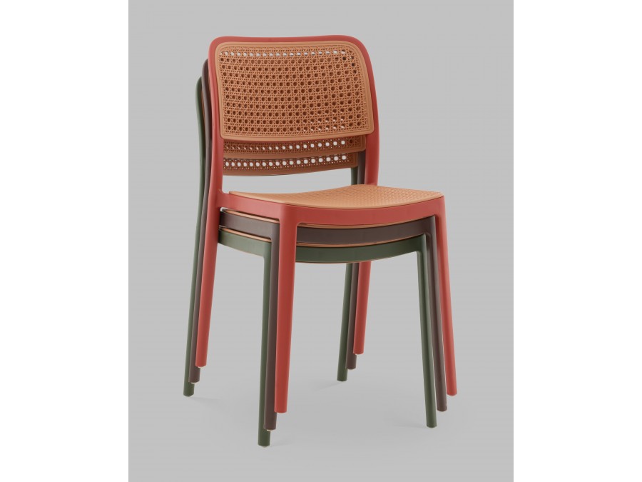 Стул Yona пластиковый красный