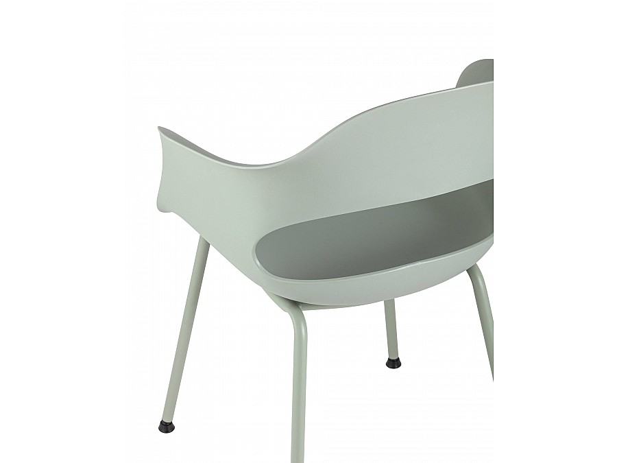 Стул Lady пластик серо-зеленый