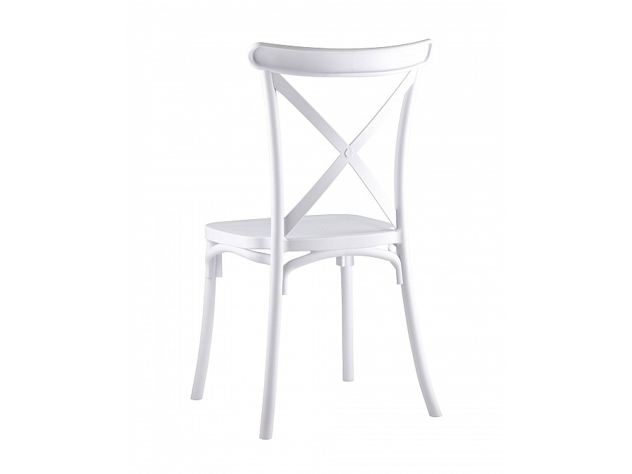 Стул Кроссбэк пластиковый белый
