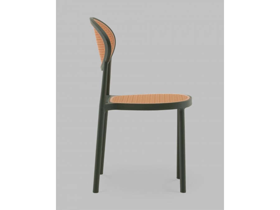 Стул Junie пластиковый зелёный