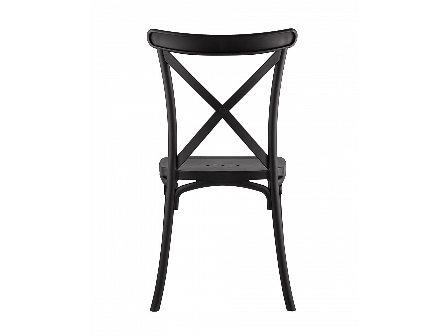 Стул Кроссбэк пластиковый черный