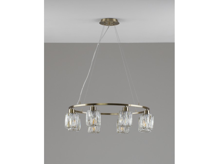 Люстра подвесная Moderli V11685-8P Prismique