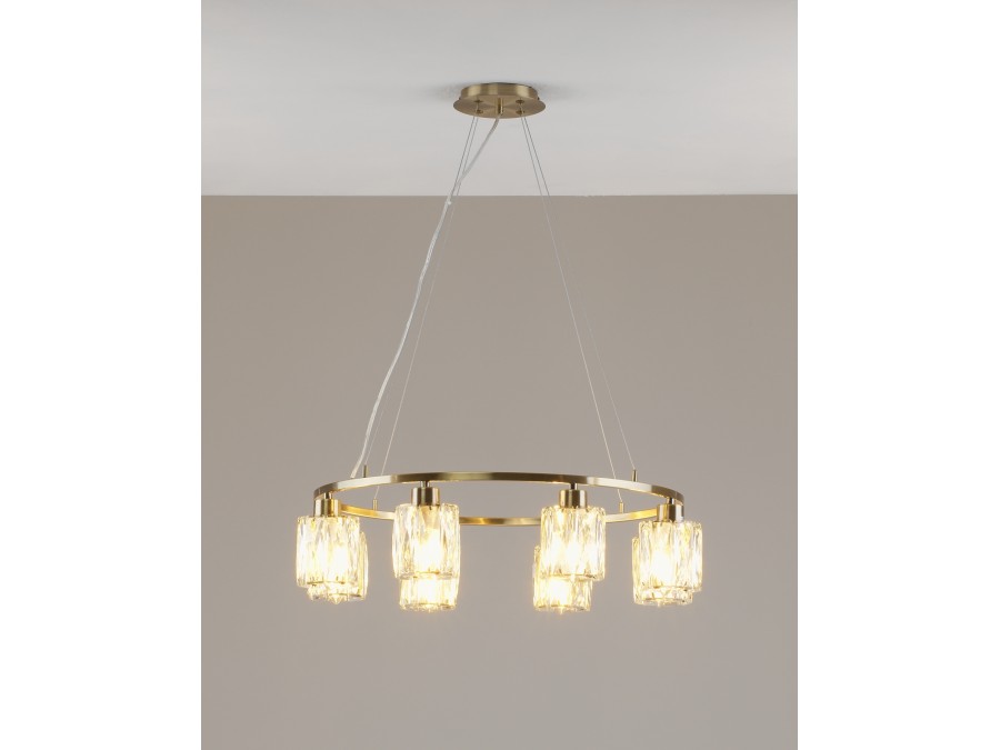 Люстра подвесная Moderli V11685-8P Prismique