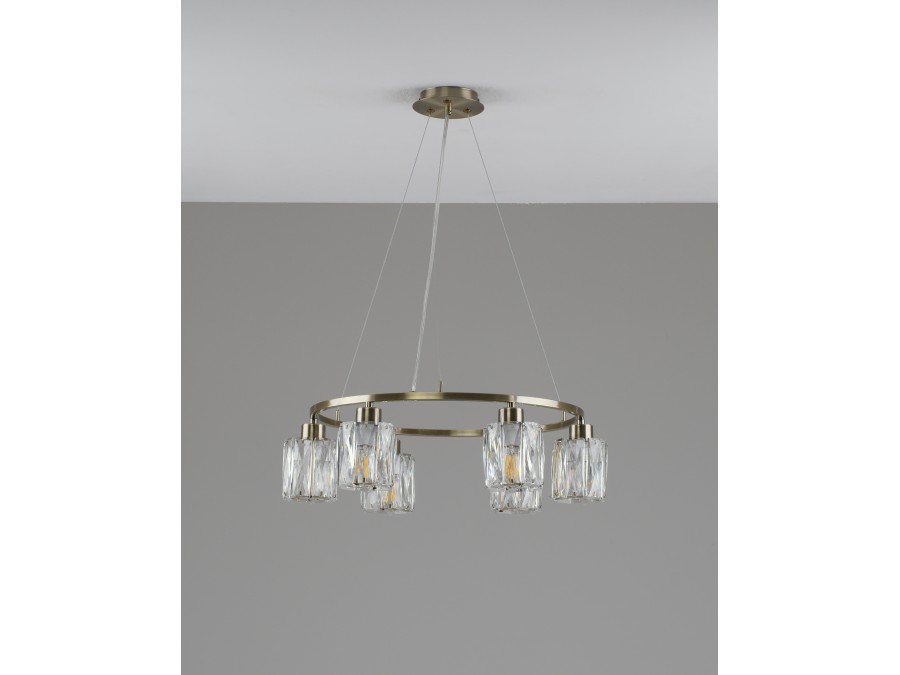 Люстра подвесная Moderli V11684-6P Prismique