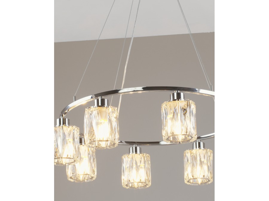 Люстра подвесная Moderli V11708-8P Prismique