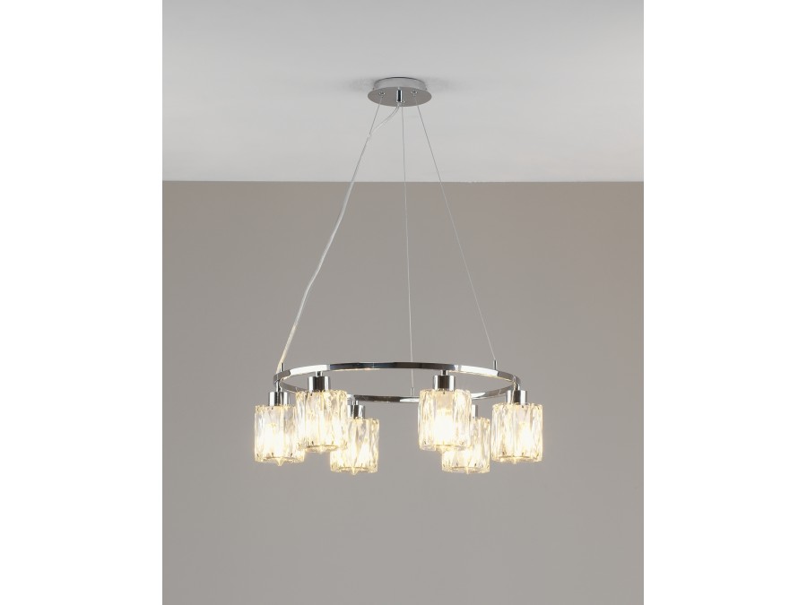 Люстра подвесная Moderli V11707-6P Prismique