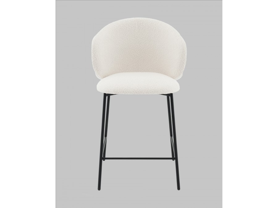 Стул полубарный Блейз букле белый