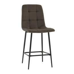 Стул полубарный Одди велюр темно-серый