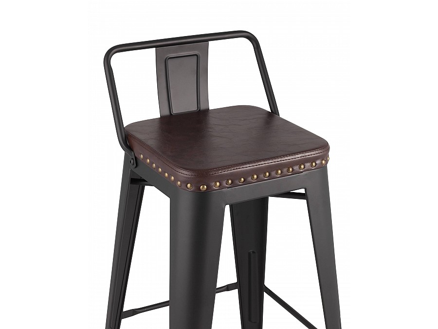 Стул полубарный TOLIX SOFT черный матовый