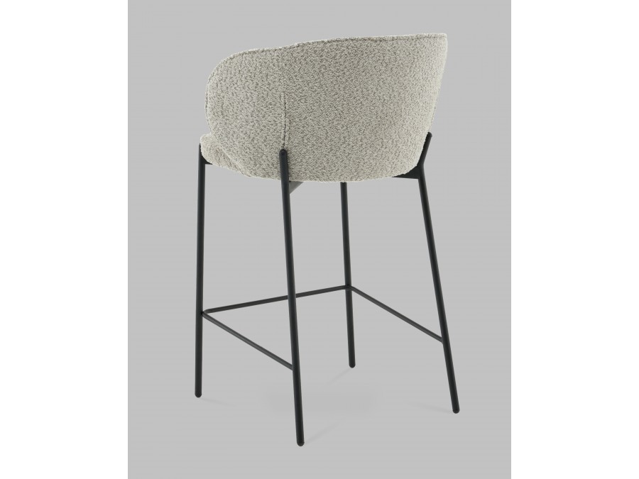 Стул полубарный Тисдейл букле светло-зеленый